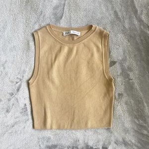 Zara Knit Cropped Tank